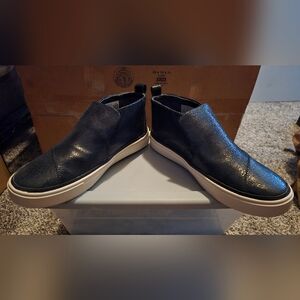 Toms Paxton Black Metallic Crackle Suede